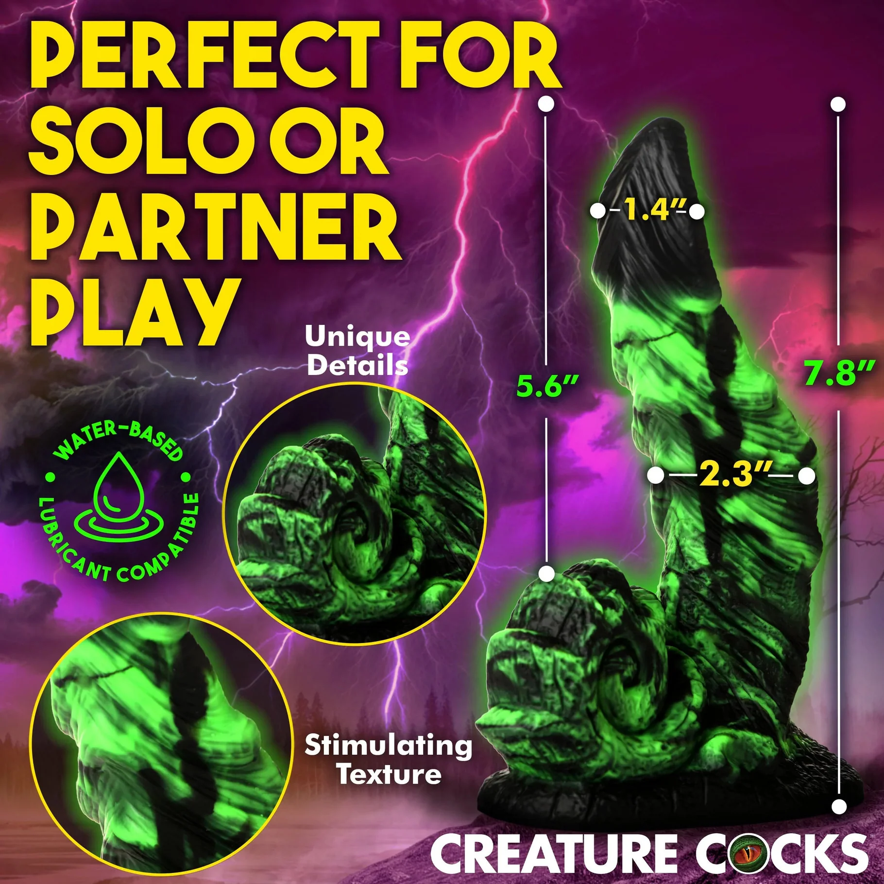 Creature Cocks Glowzilla Dildo by XR - Image 4
