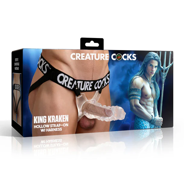 Creature Cocks King Kraken Hollow Strap On with Harness by XR