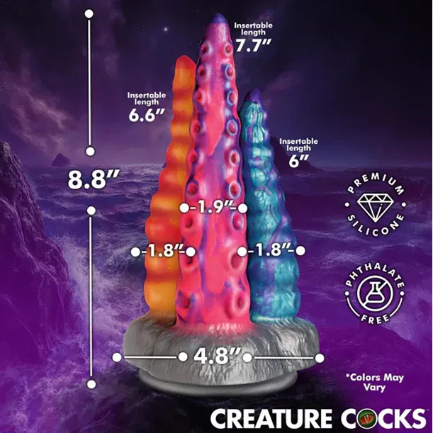 Creature Cocks Tenta-Trio Silicone Dildo by XR - Image 2