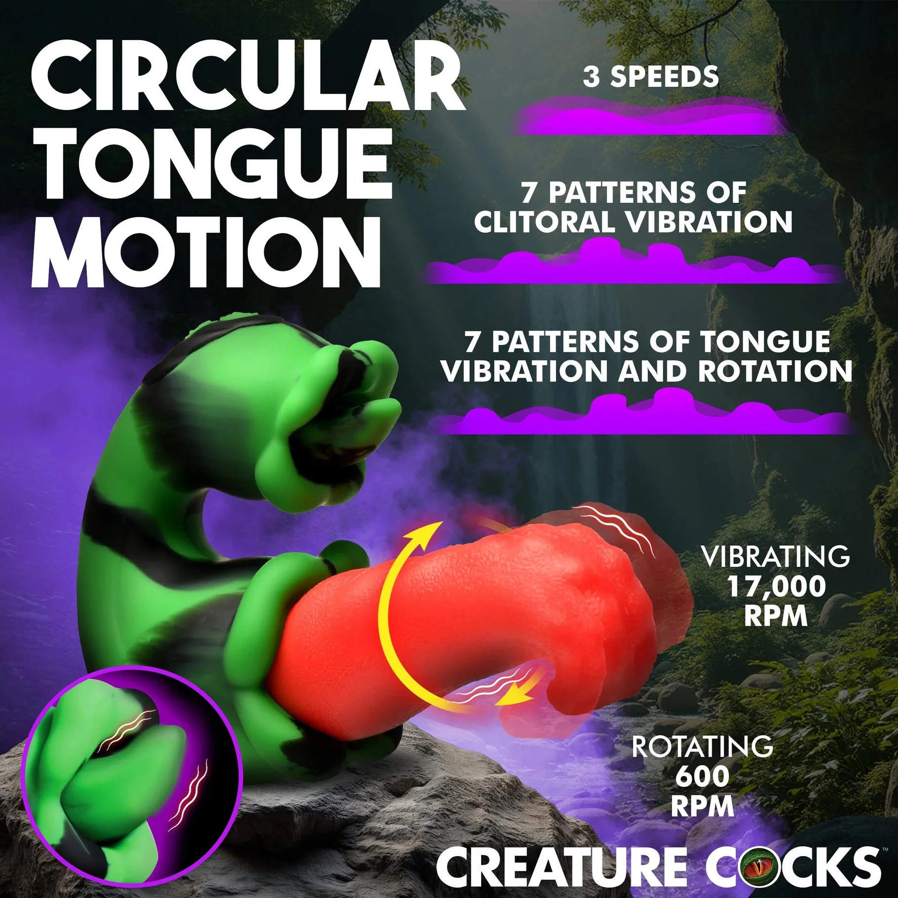 Creature Cocks Tongue Lasher Vibrator by XR - Image 2