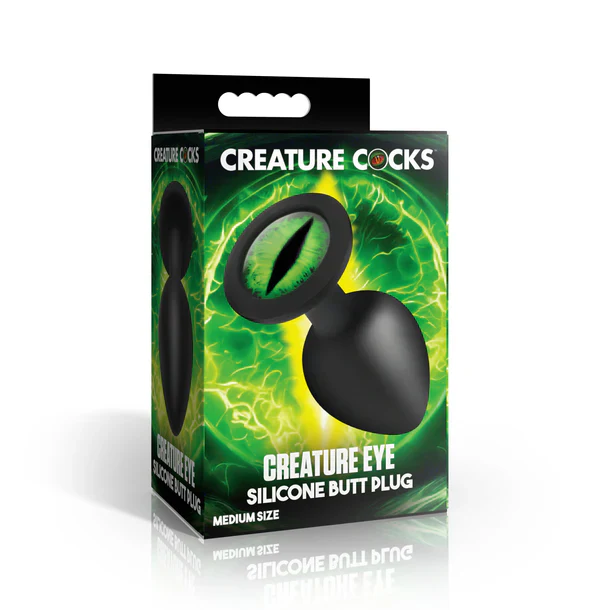 Creature Cocks Eye Green Silicone Butt Plug by XR