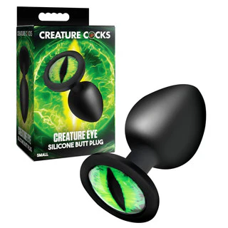 Creature Cocks Eye Green Silicone Butt Plug by XR - Image 3