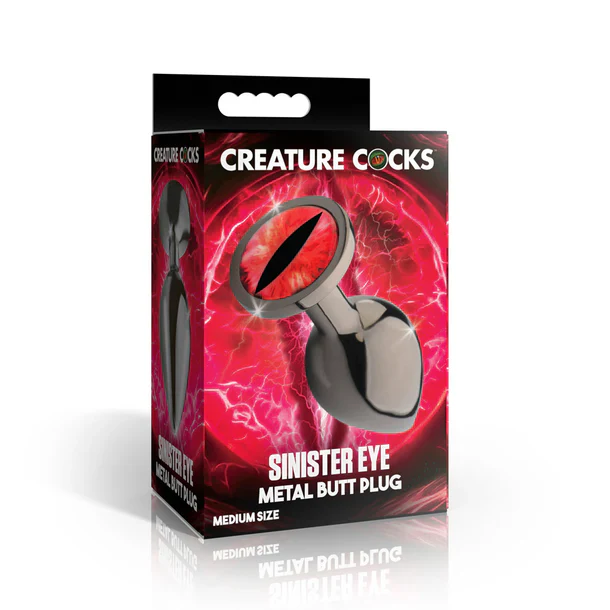 Creature Cocks Eye Sinister Red Metal Butt Plug by XR
