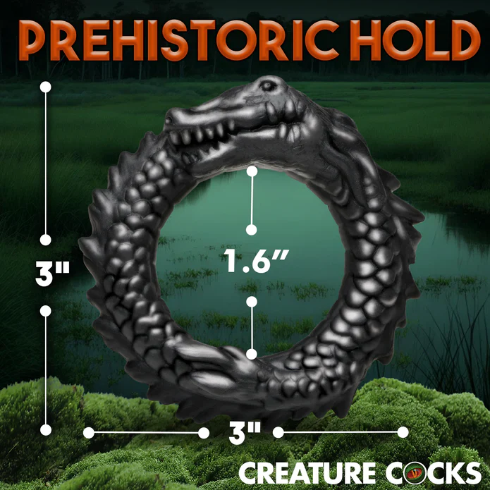 Creature Cocks Black Caiman Cock Ring by XR - Image 2
