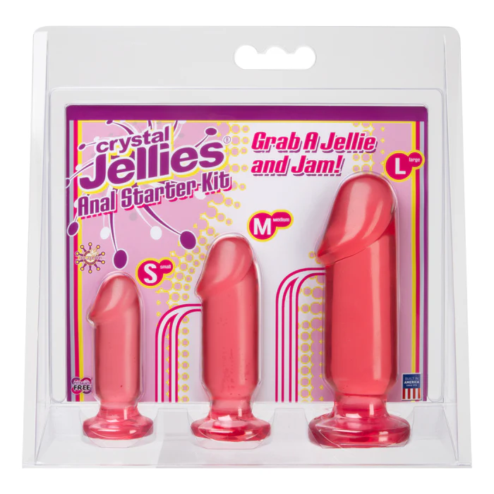 Crystal Jellies Anal Plug Starter Kit 3pk by Doc Johnson - Image 2