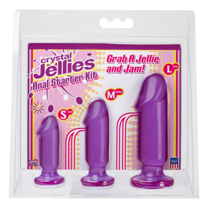Crystal Jellies Anal Plug Starter Kit 3pk by Doc Johnson - Image 3