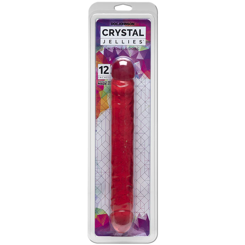Crystal Jellies Double Dong 12" by Doc Johnson - Image 3