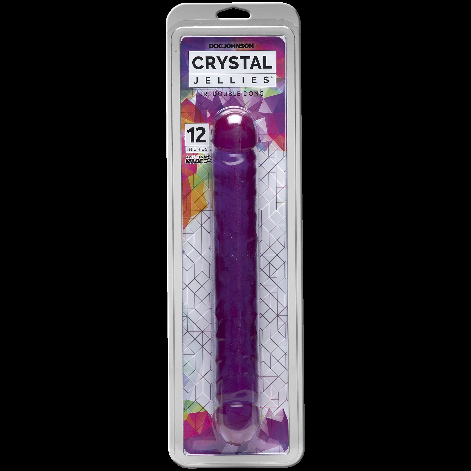 Crystal Jellies Double Dong 12" by Doc Johnson - Image 4