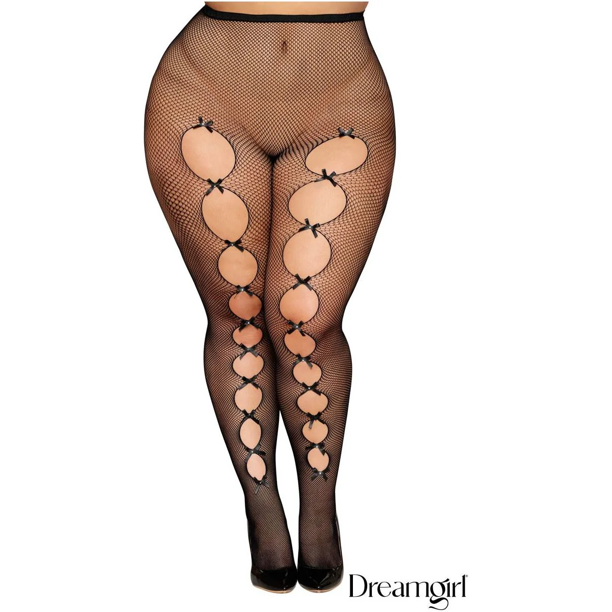 Cutout Bow Pantyhose by Dreamgirl - Image 3