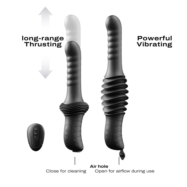 Deep Orgasm Thrusting & Vibrating Vibrator by Dorcel - Image 2