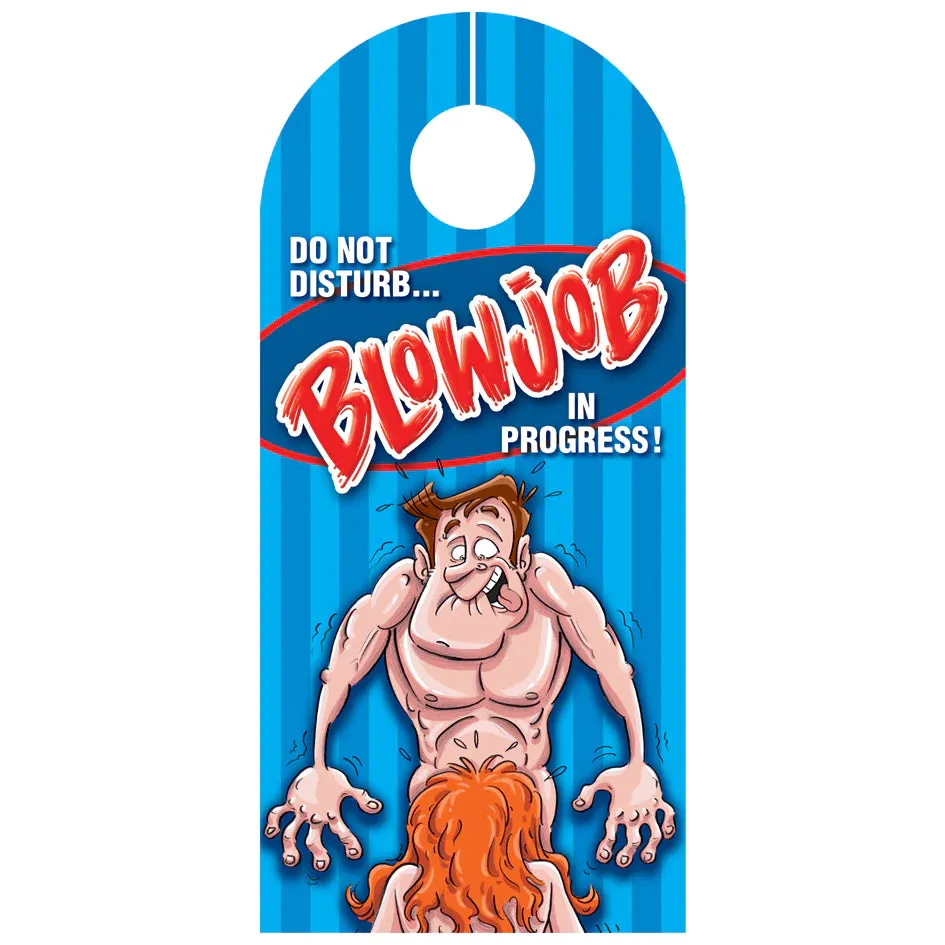 Don't Disturb Door Hanger Blowjob in Progress by Ozze Creations