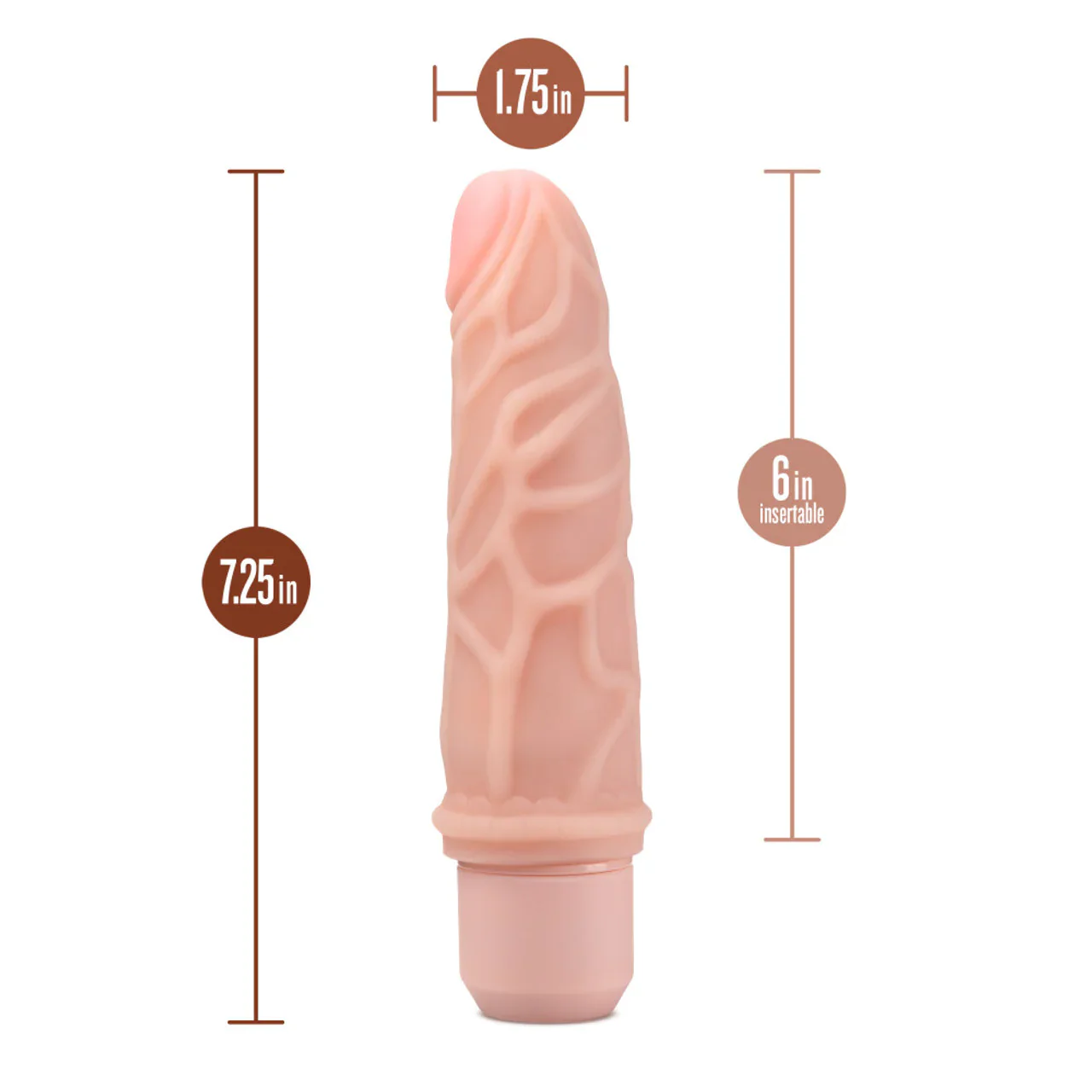 Dr Skin 7" Vibrator Dr Robert by Blush Novelties - Image 2