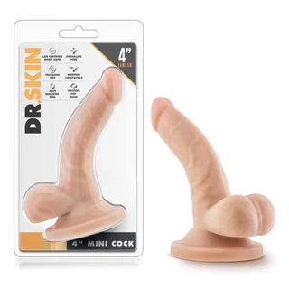 Dr Skin Mini Cock Realistic Dildo With Balls 4" by Blush Novelties