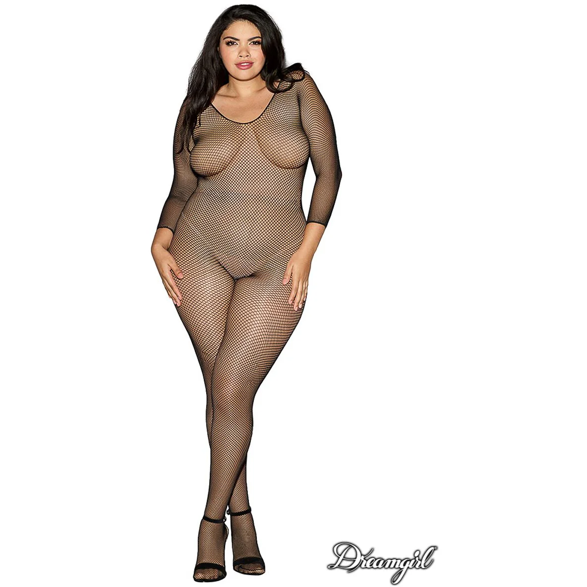 Long Sleeve Fishnet Bodystocking by Dreamgirl - Image 4
