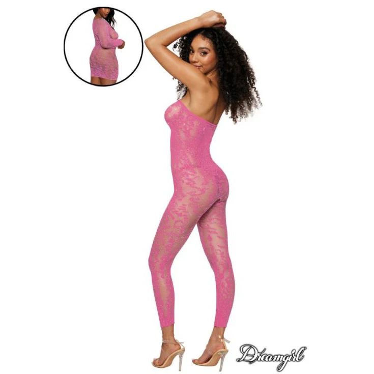 Reversible Leopard Fishnet Bodystocking by Dreamgirl - Image 2