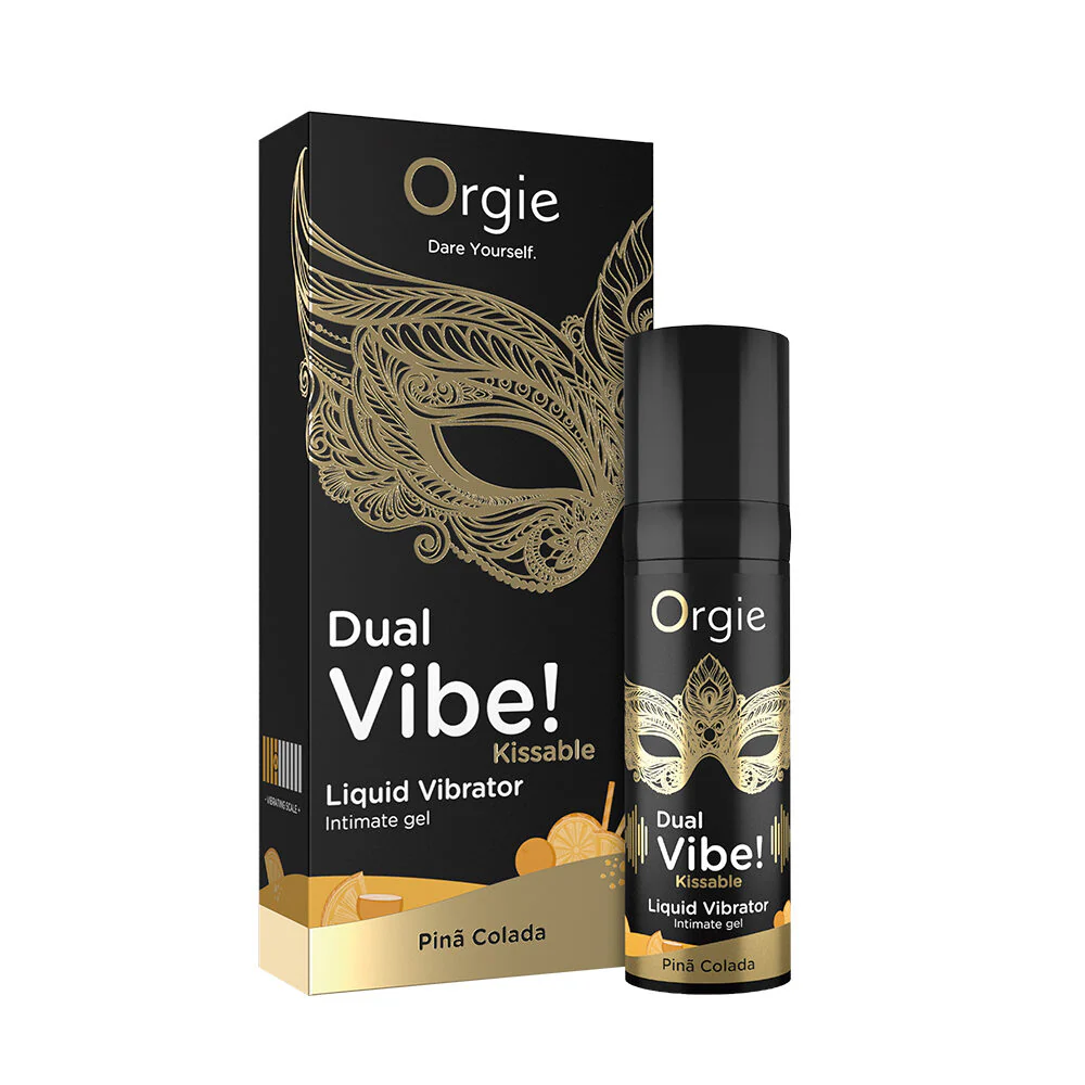Dual Vibe Kissable Pina Colada Liquid Vibrator by Orgie