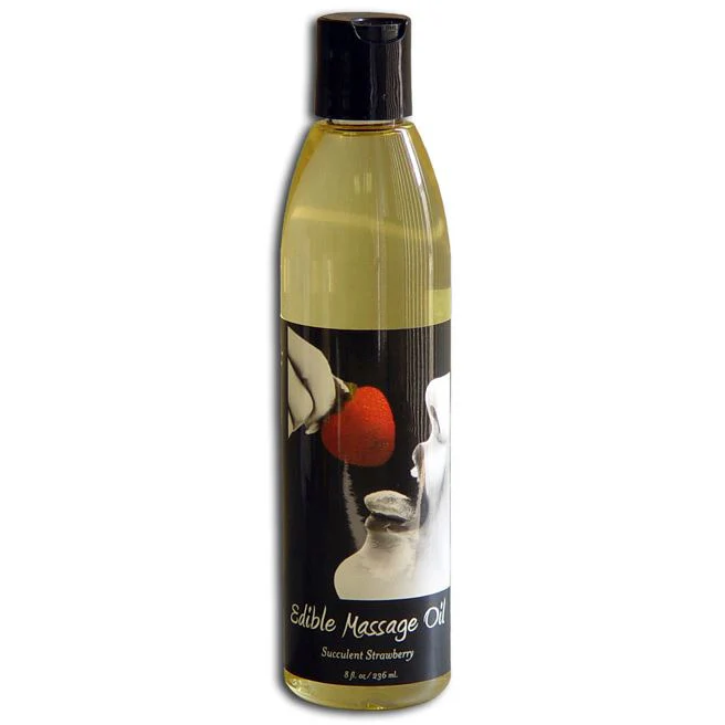Strawberry Edible Massage Oil by Earthly Body - Image 2