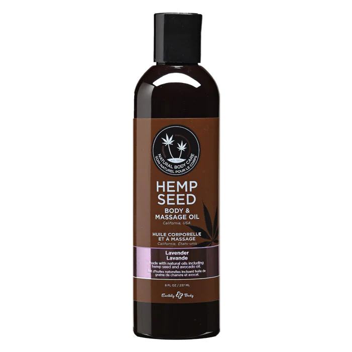 Hemp Seed Body & Massage Oil Lavender by Earthly Body