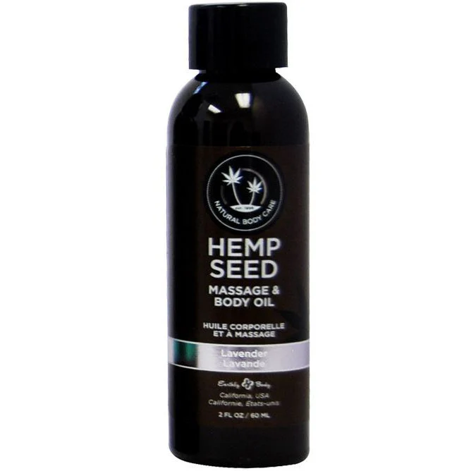 Hemp Seed Body & Massage Oil Lavender by Earthly Body - Image 2