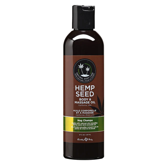 Hemp Seed Body &  Massage Oil Nag Champa by Earthly Body