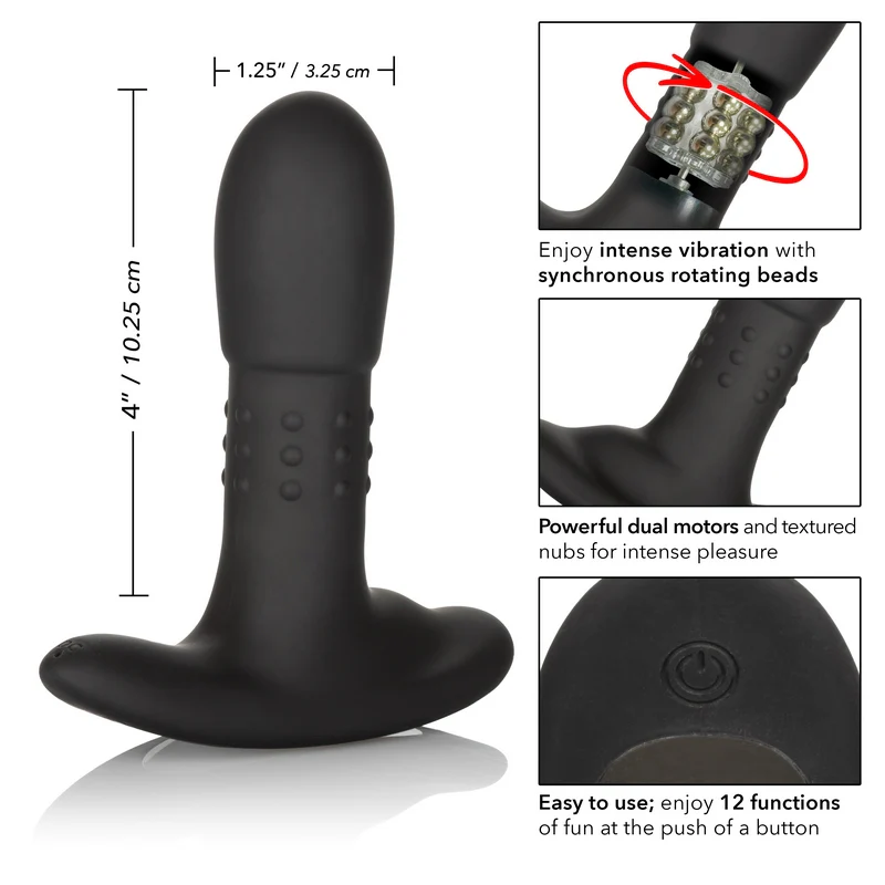 Eclipse™ Beaded Vibrating Probe 5" by Cal Exotics - Image 2