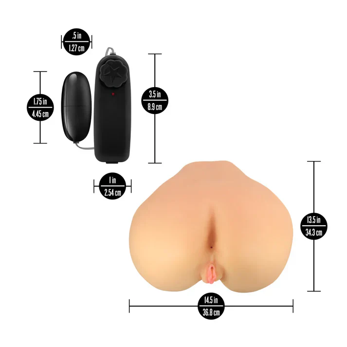 Enlust Annabella AI Vibrating Vagina & Ass Masturbator by Blush - Image 7