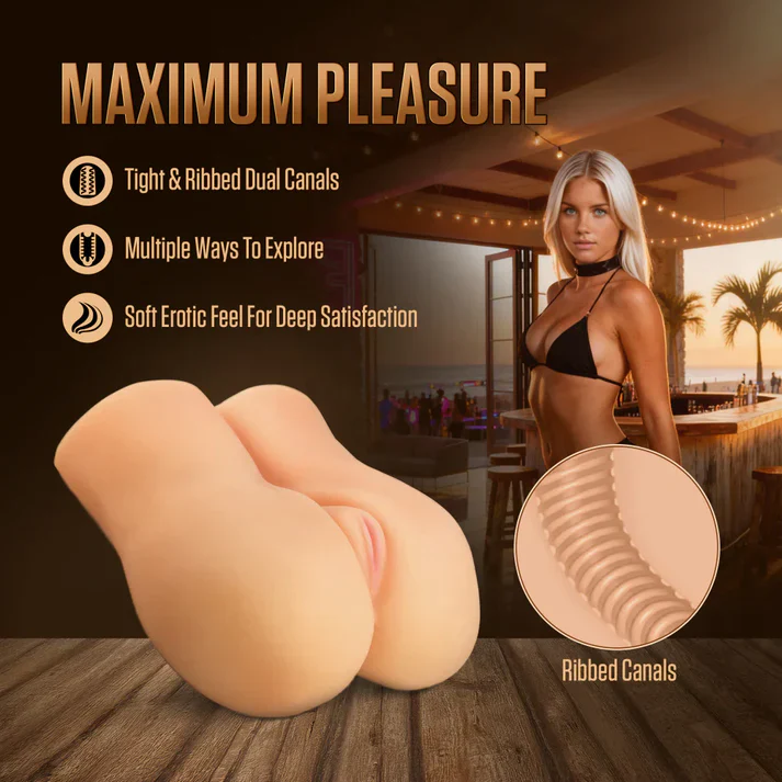 Enlust Hallie AI Vibrating Vagina & Ass Masturbator by Blush - Image 4