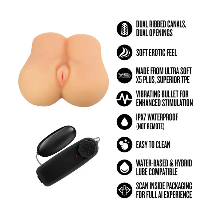 Enlust Hallie AI Vibrating Vagina & Ass Masturbator by Blush - Image 8