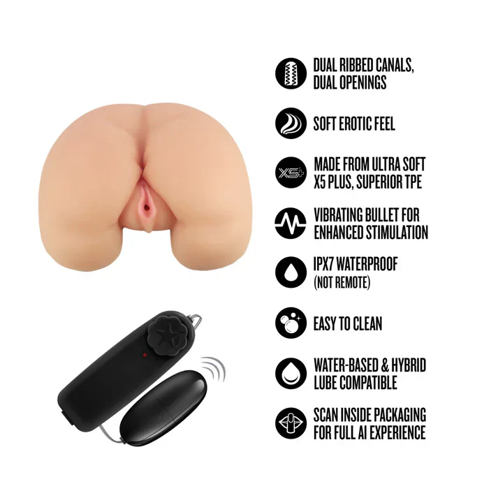 Enlust Talia AI Vibrating Vagina & Ass Masturbator by Blush - Image 8
