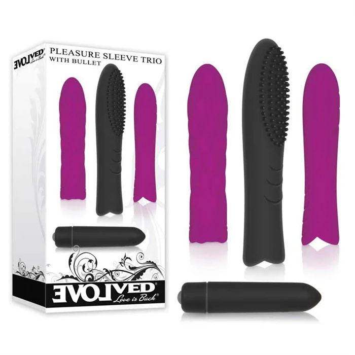Divine Vibrating Bullet Set With Sleeves by Evolved