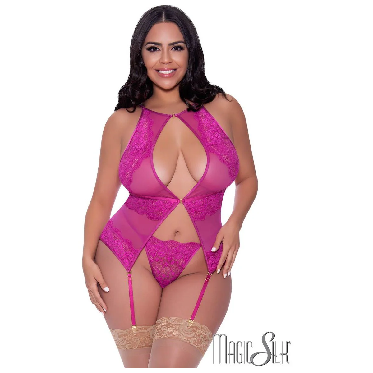 Exposed Lace Bustier by Magic Silk - Image 7
