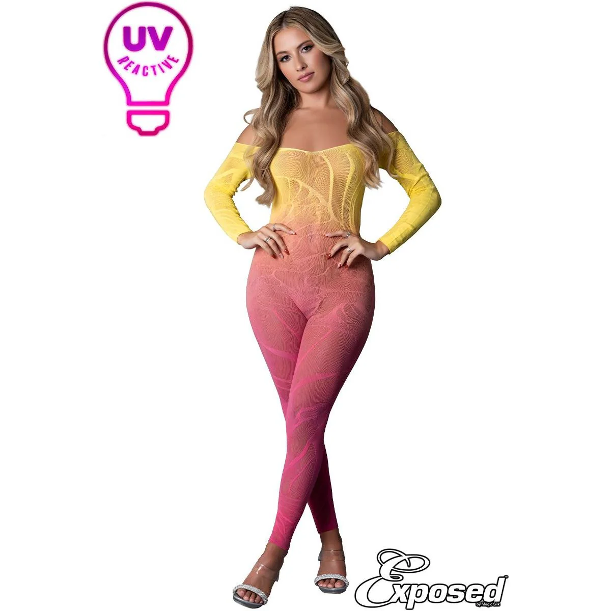 Exposed Strappy Lace Bodystocking by Magic Silk - Image 5