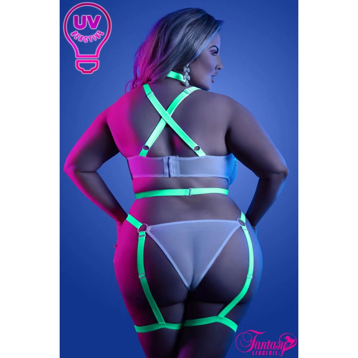 Glow Cage Teddy by Fantasy Lingerie - Image 4