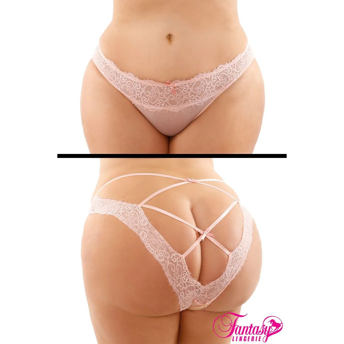 Ivy Strappy Back Thong by Fantasy Lingerie - Image 2