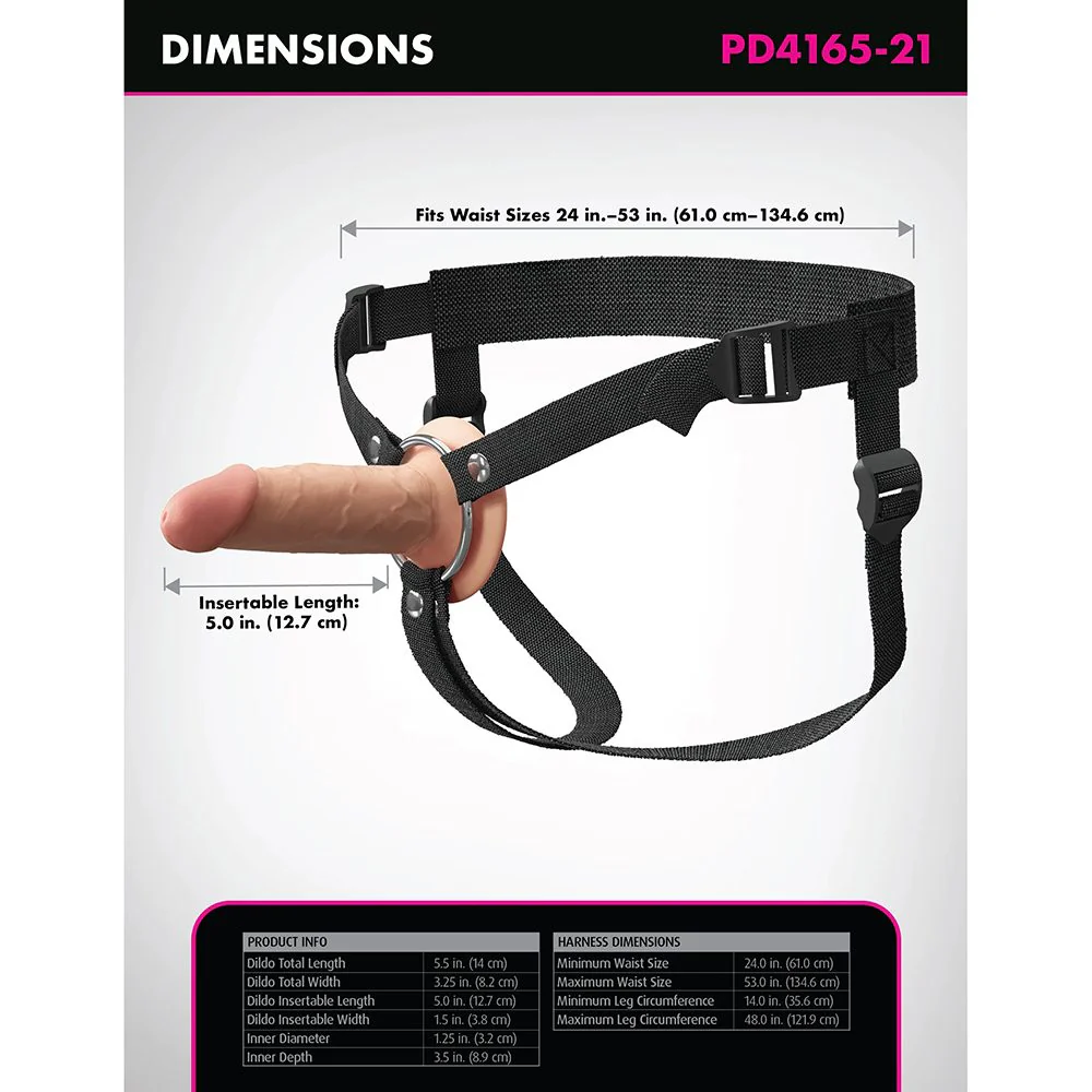 Fantasy X-Tension Elite Strap On 5" by Pipedream Products® - Image 2