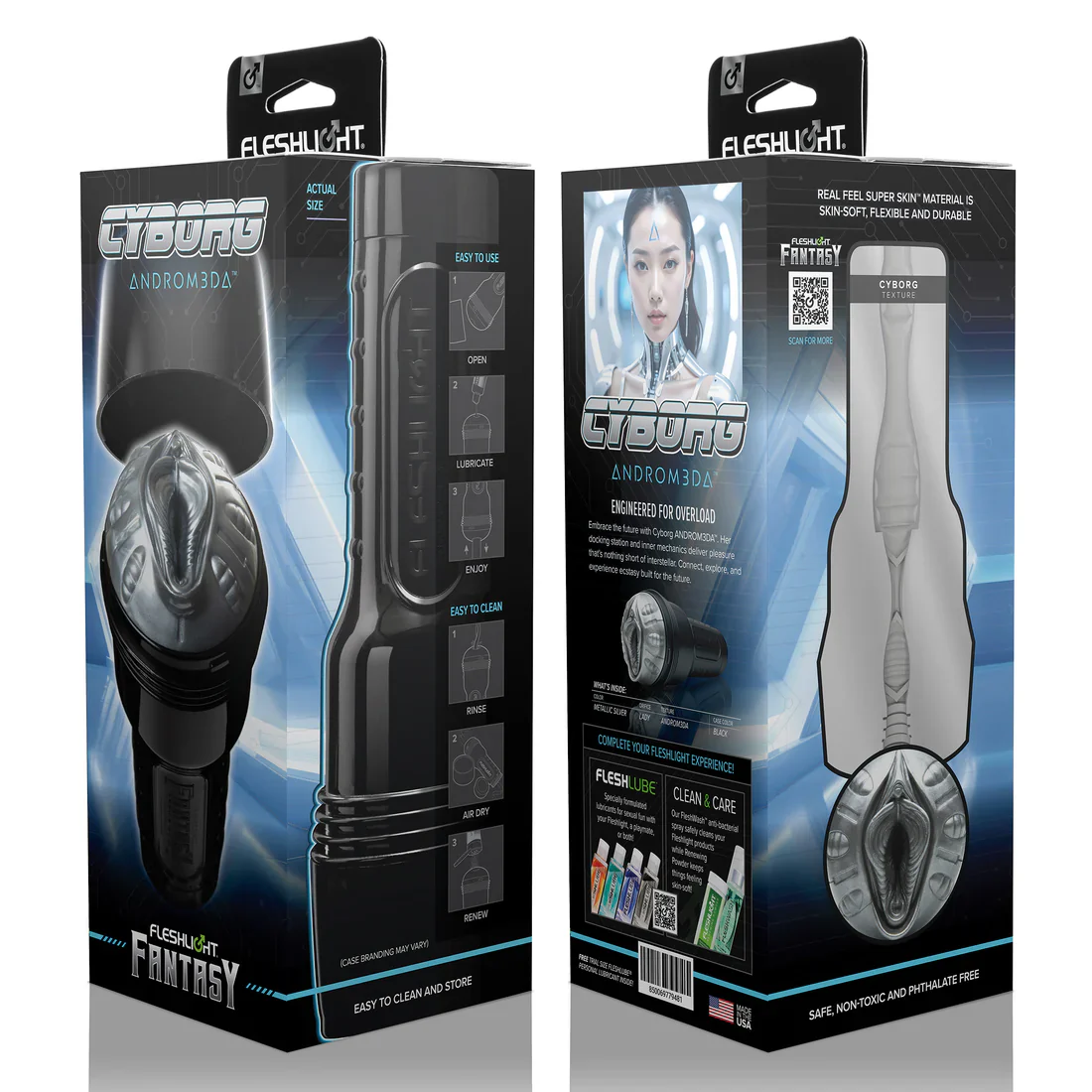 Fleshlight®‎ Fantasy Cyborg Androm3da Vagina Masturbator - Image 2