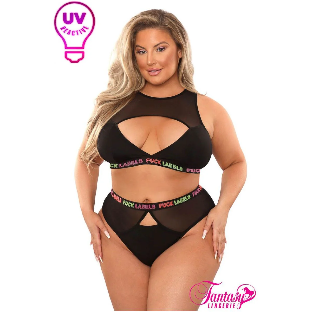 Vibes Fuck Labels Top & Bottoms by Fantasy Lingerie - Image 3