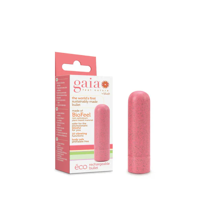 Gaia Eco Rechargeable Vibrating Bullet by Blush Novelties - Image 2
