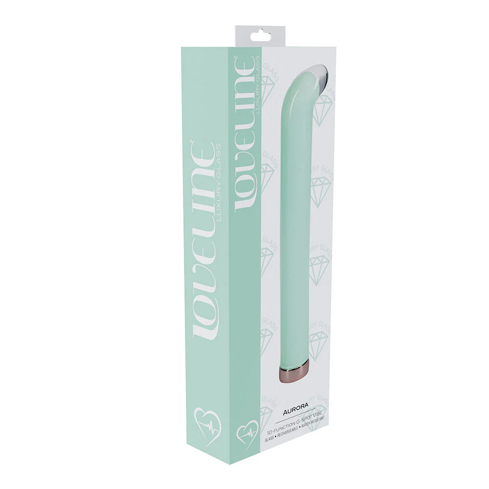 Loveline Glass Aurora G-Spot Vibrator by Shots