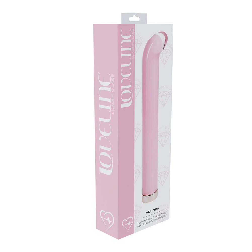 Loveline Glass Aurora G-Spot Vibrator by Shots - Image 2