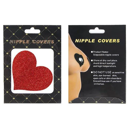 Glitter Heart Nipple Cover by Comeon Dear