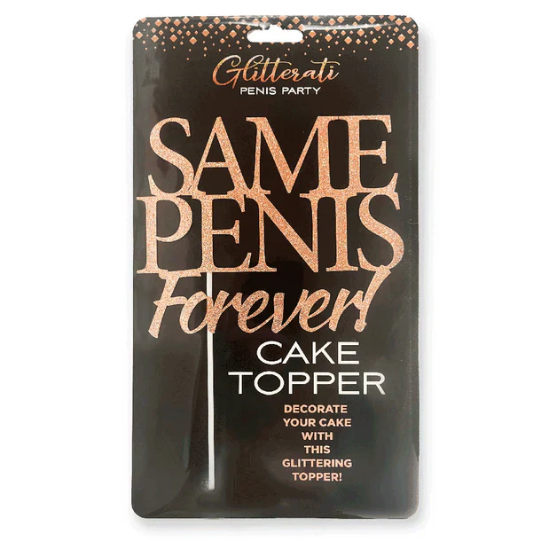 Glitterati Same Penis Forever Cake Topper by Little Geenie - Image 2