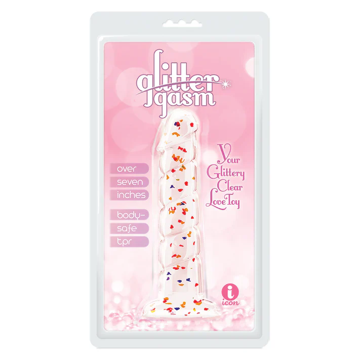 Glittergasm Dildo 7" by Icon