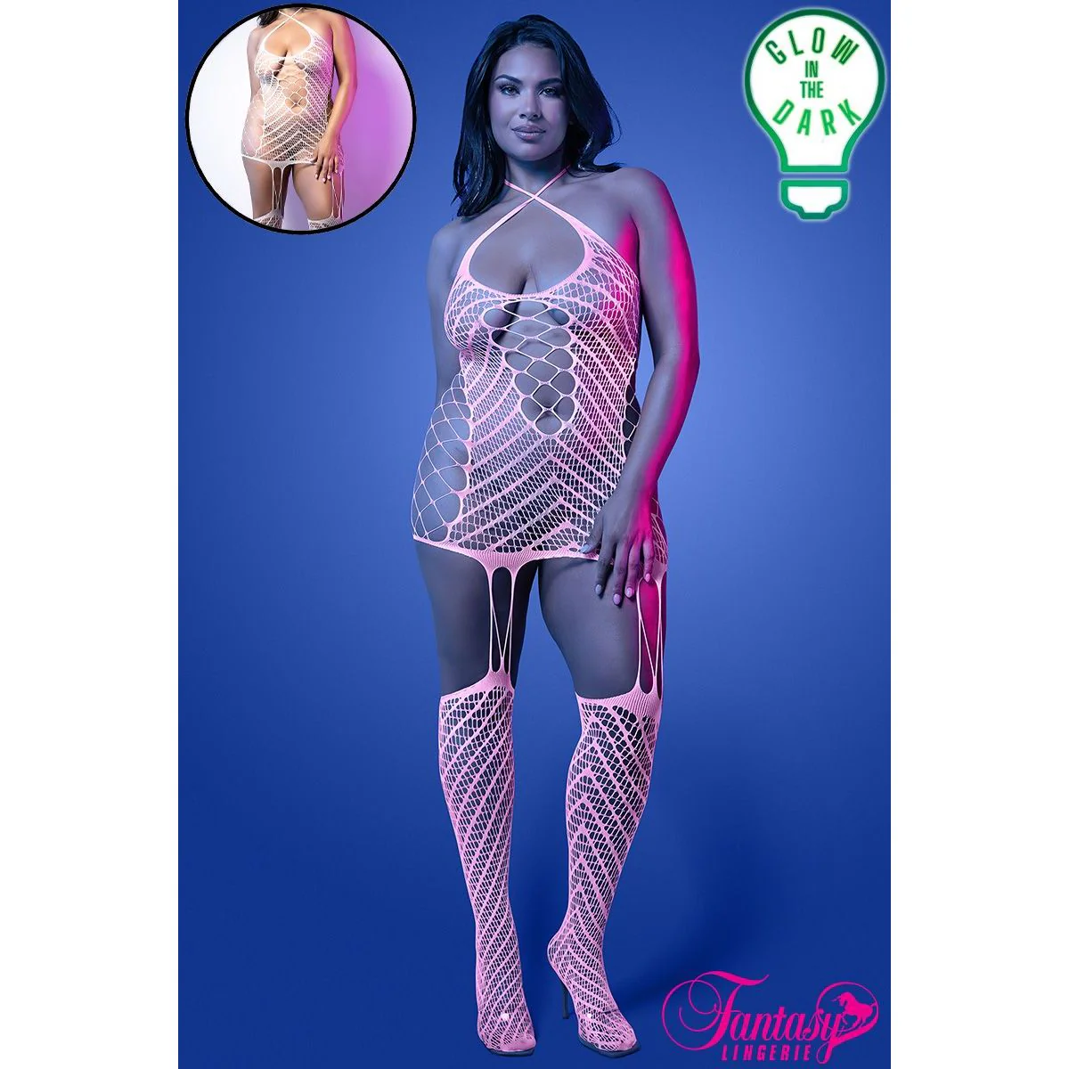 Glow Bodystocking by Fantasy Lingerie - Image 3