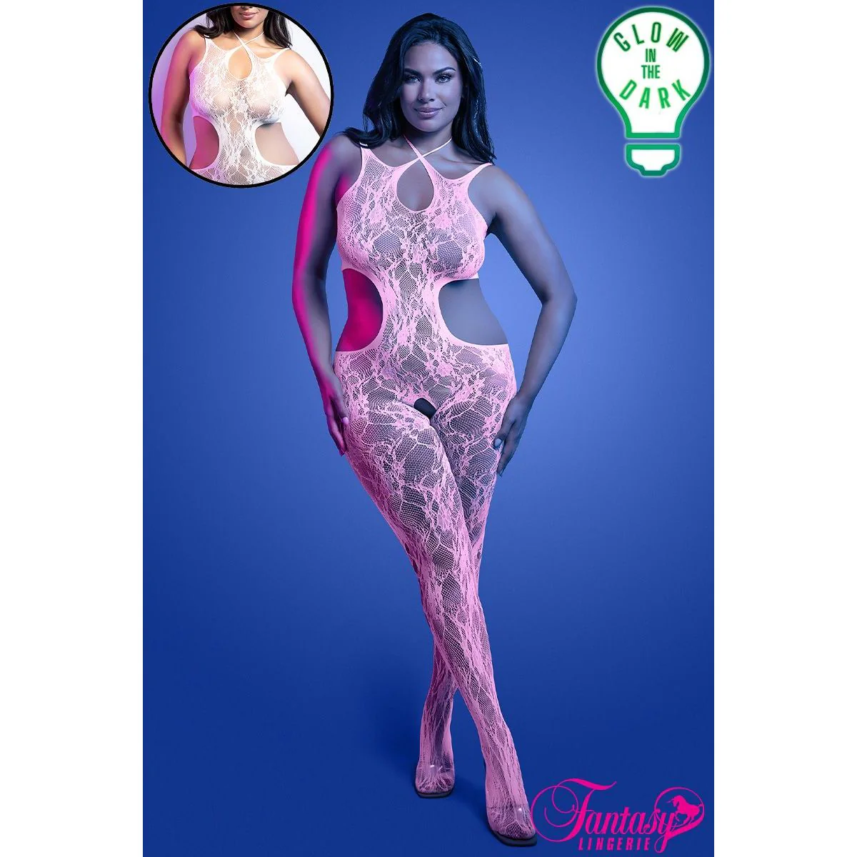 Glow Bodystocking by Fantasy Lingerie - Image 3