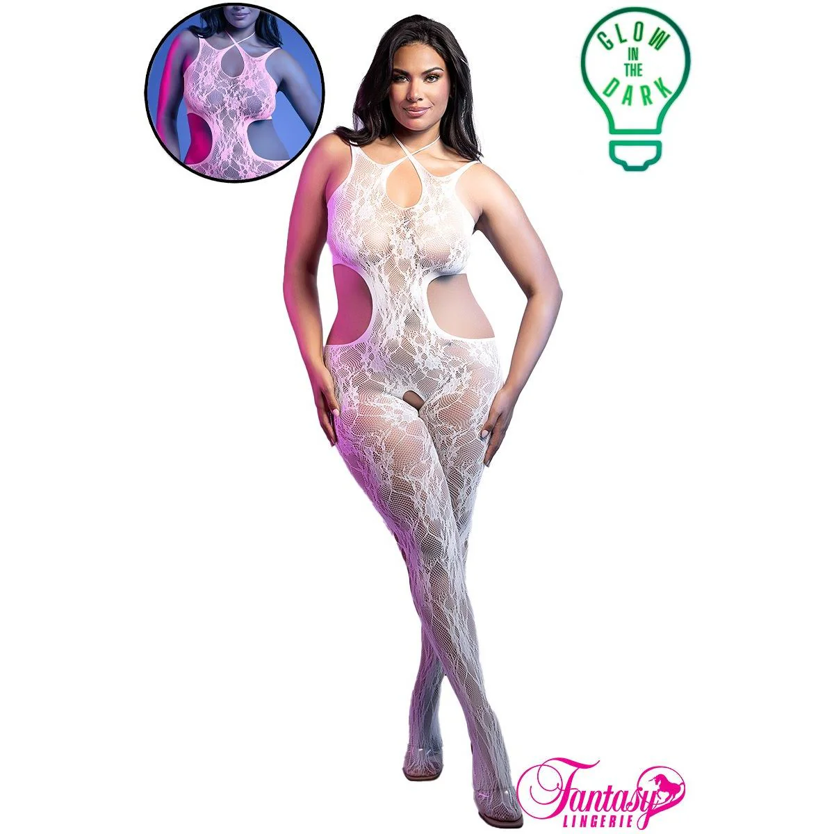 Glow Bodystocking by Fantasy Lingerie - Image 5