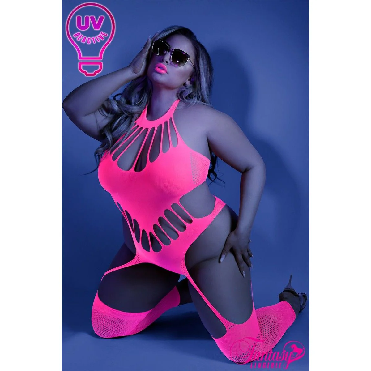 Glow Fishnet Bodystocking by Fantasy Lingerie