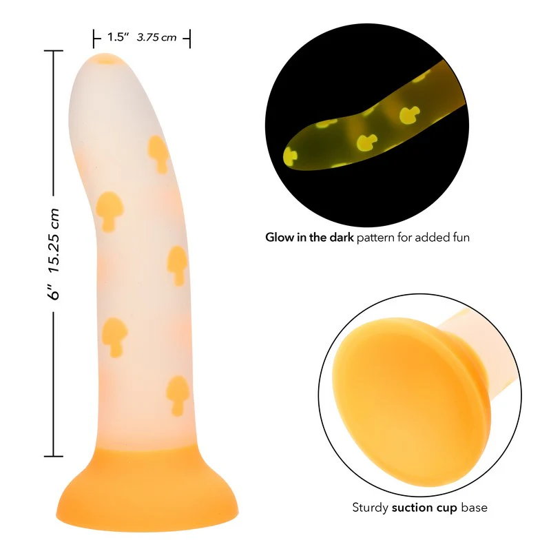 Glow Stick Mushroom Dildo 6" by Cal Exotics - Image 2
