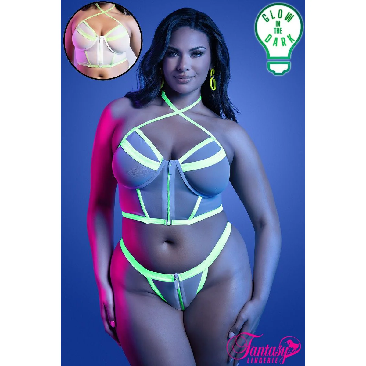 Glow Top & Bottoms by Fantasy Lingerie - Image 3