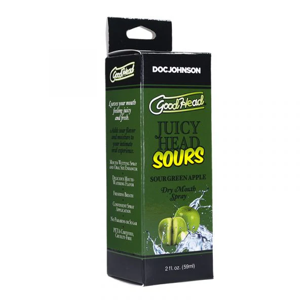 Goodhead™ Sours Green Apple Oral Sex Spray by Doc Johnson - Image 2